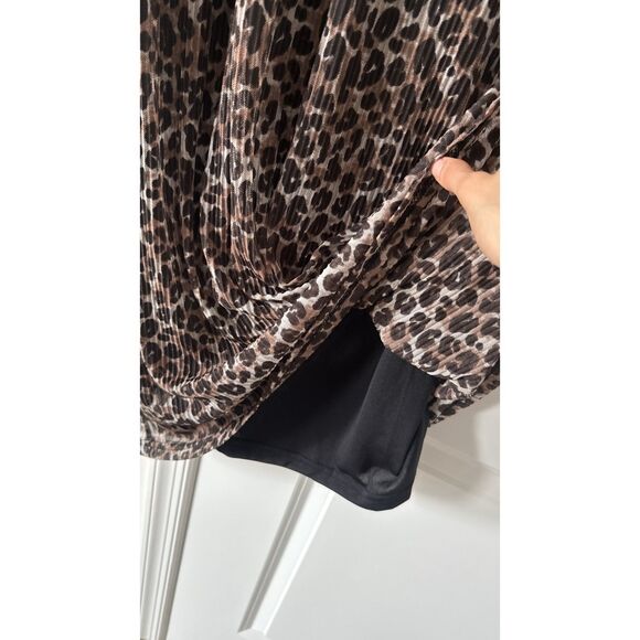SINSAY Animal Print Long sleeve Midi dress - Size XS - Picture 6 of 7